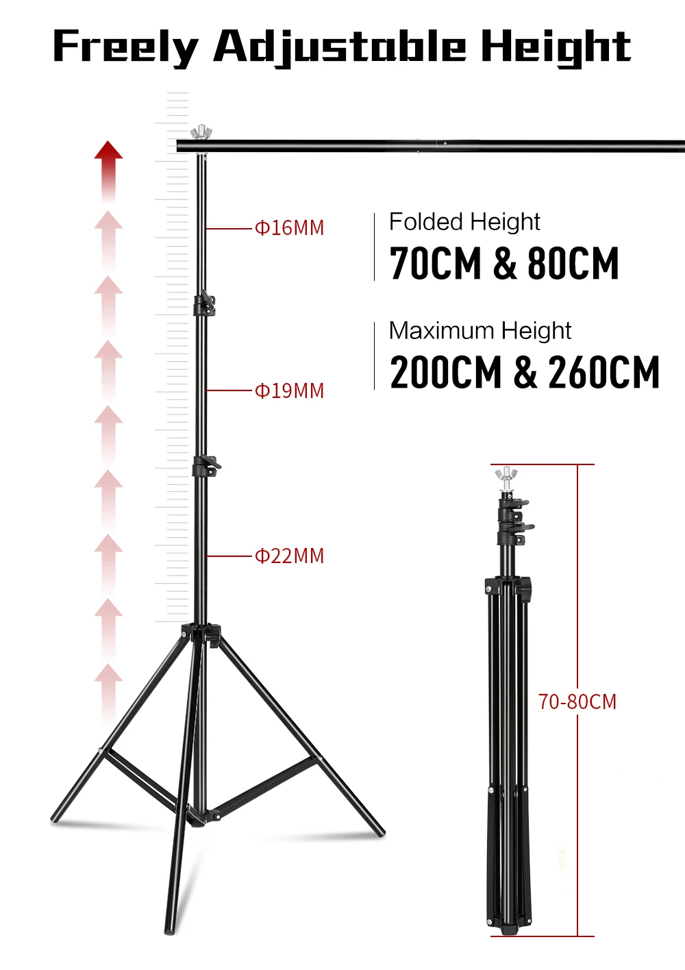 2x 3M/6.5x10ft фотография видео студия фон фоновая стойка, регулируемая система поддержки фона с Чехол