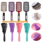 Женская Массажная щетка для распутывания волос, массажная Расческа для кожи головы, щетка для распутывания вьющихся волос, щетка для влажных вьющихся волос