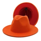 Шляпа Федора с красной подошвой для мужчин и женщин, двухцветная Панама из искусственной шерсти с широкими полями, для вечерние ринки, свадьбы, официальная