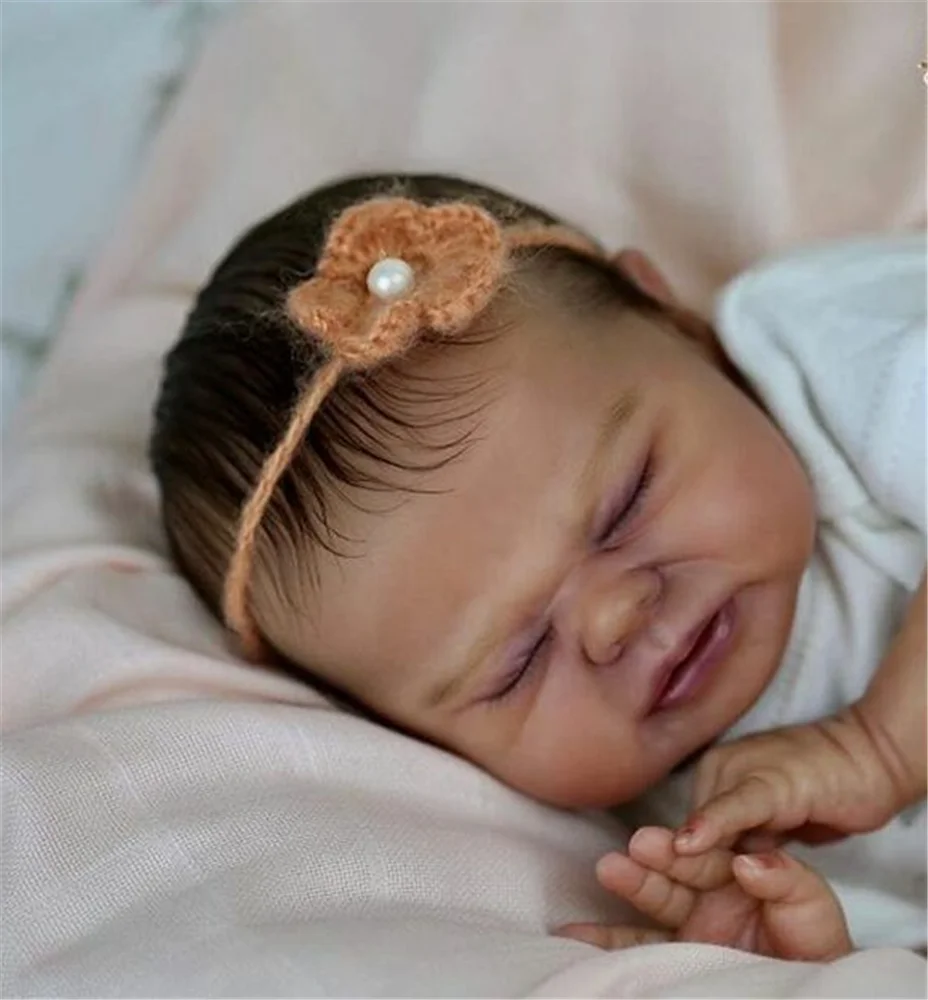

New Design Density Curls As Princess Reborn Baby Dolls Lifelike 60 CM Toddler Bebe Dolls Toy Kids Cosplay Playmate Birthday Gift
