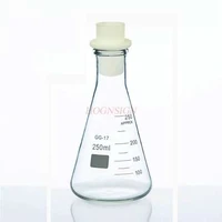 erlenmeyer flask with silicone stopper 250ml high temperature resistant glass flask erlenmeyer flask erlenmeyer flask