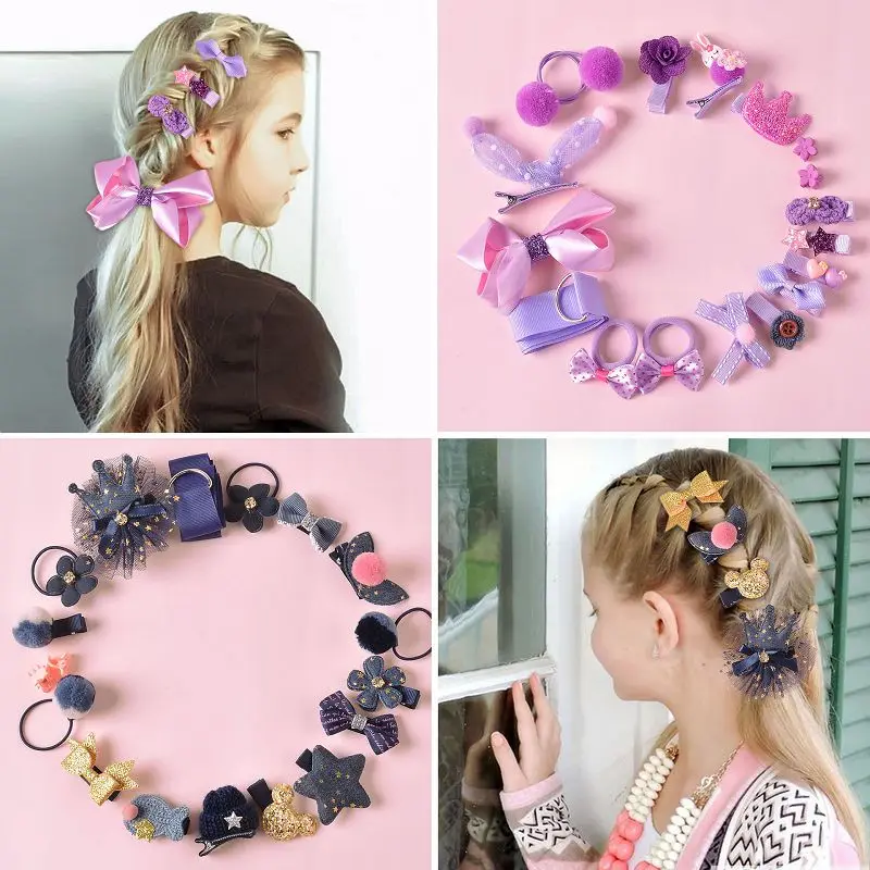 18 шт. заколки для волос в изысканной подарочной коробке набор милых аксессуаров