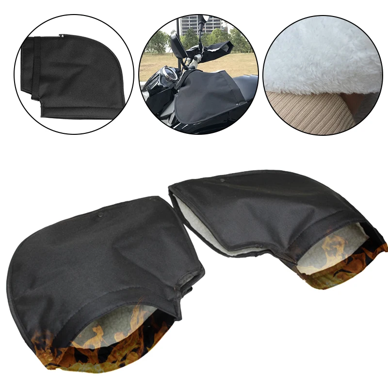 Motorcycle Grip Gloves HandleBar Muff Winter Waterproof Wind Rain Snow Warmer Motorbike Thermal Cover Windproof Mitts | Автомобили и