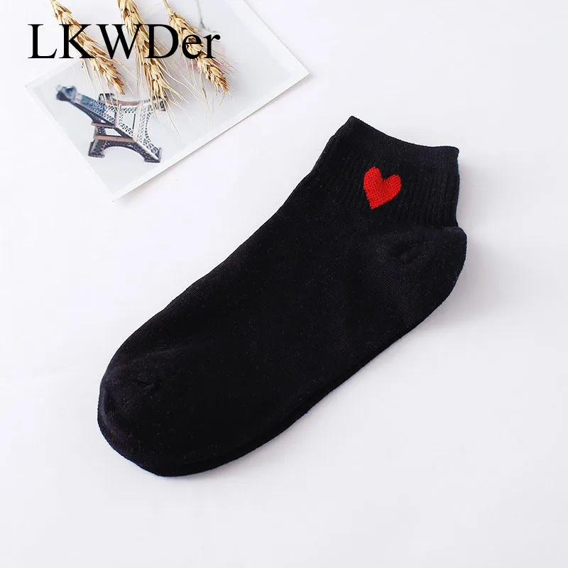 Женские однотонные короткие носки LKWDer модные милые хлопковые в корейском и