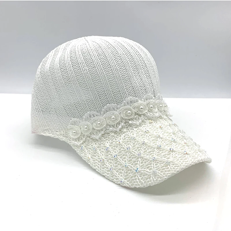 Women Summer Baseball Cap For Women Rhinestone Breathable Mesh Hat Girls Snapback Hip Hop Fashion Female Caps Adjustable