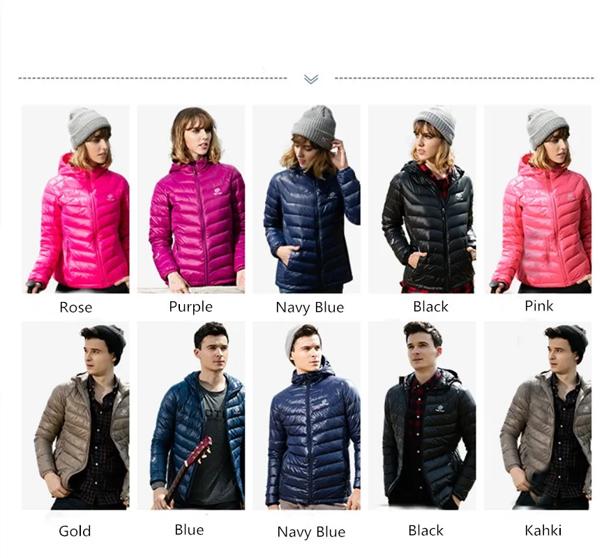 Зимний пуховик уличная супер легкая приталенная куртка на белом утином пуху с