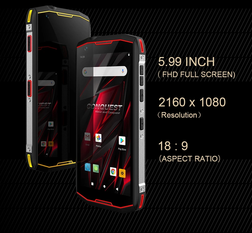 Conquest S12 Pro смартфон с 5 дюймовым дисплеем восьмиядерным процессором Helio P70 ОЗУ 6 ГБ