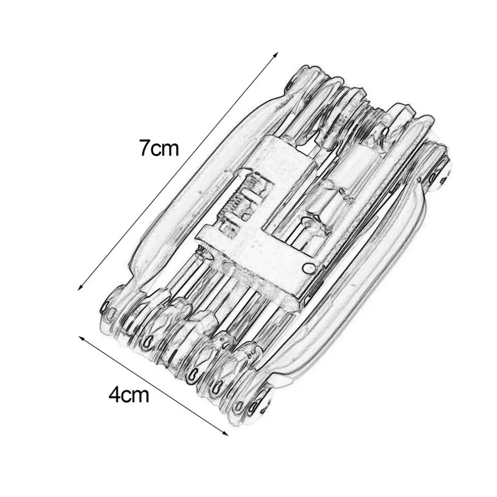 

11 in 1Multifunctional Bike Bicycle Repair Tools Kit Set Folding Hex Wrench Tool Portable Mountain Cycling Repairing Equipment