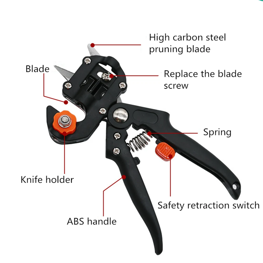 Garden Grafting Tools Pruner Set Kit for Plants Flower Fruit Tree Branch Pruning Blade Shear | Инструменты