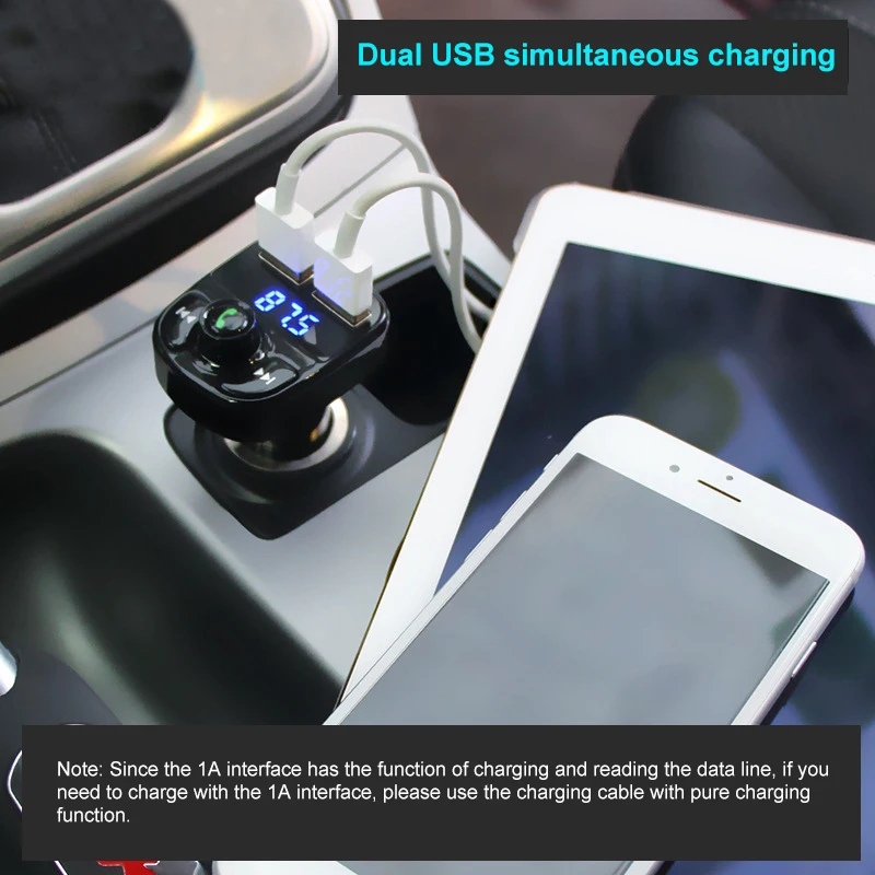 Автомобильный Bluetooth MP3 плеер автомобильный FM передатчик комплект громкой связи
