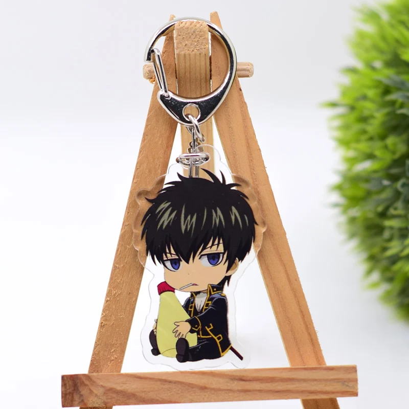 Брелок Gintama симпатичный двухсторонний 5 стилей брелок с подвеской акриловый