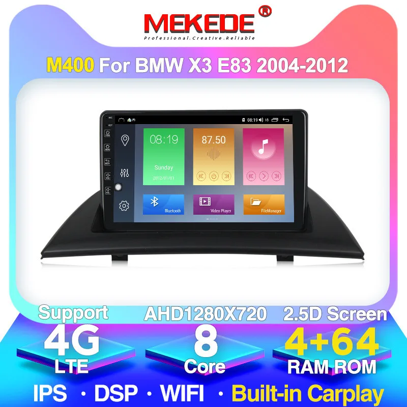 Автомобильная Мультимедийная система на Android 10 0 4G lte для BMW X3 E83 2.0i 2.5i 2.5si 3.0i 3.0si 2.0d