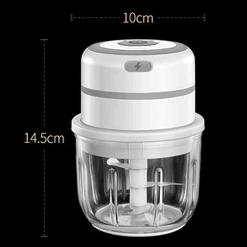 

Mini Electric Garlic Chopper,300Ml Powerful & Portable Food Mincer Garlic Presses for Vegetables/ Garlic