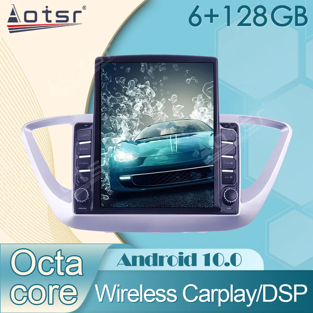 Магнитола на Android 10 с GPS-навигацией для Hyundai Solaris 2016 - 2018