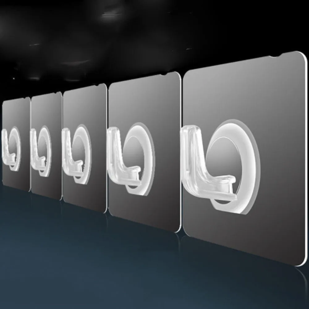 

Transparent Wall Hook 30Pcs Strong Self Adhesive Door Wall Hangers Hooks Suction Heavy Load Rack Cup Sucker for Kitchen Bathroom