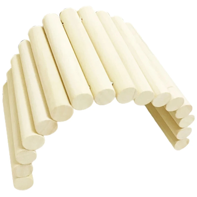 

Pet Toys for Mouse Hamster Rat Guinea Pig Parrots Wood Small Animal Pet Toy Archbridge Bending Ladder Toys