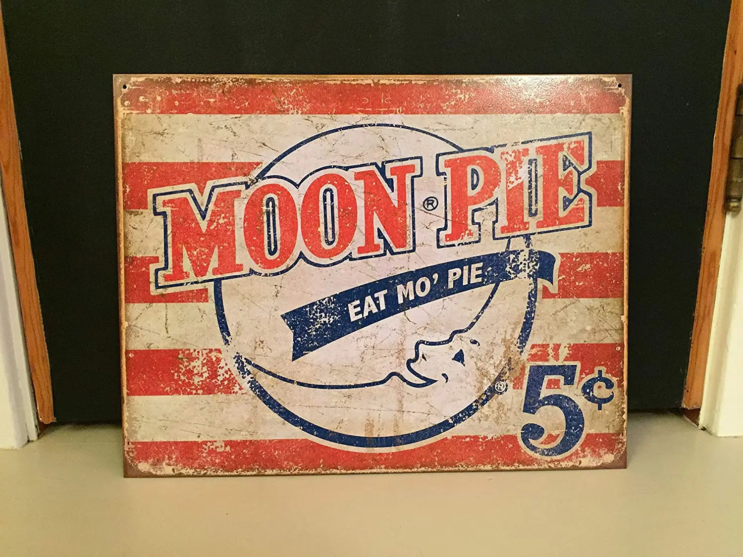 

Diuangfoong Moon Pie Vintage Reproduction Metal Sign 12" x 8"