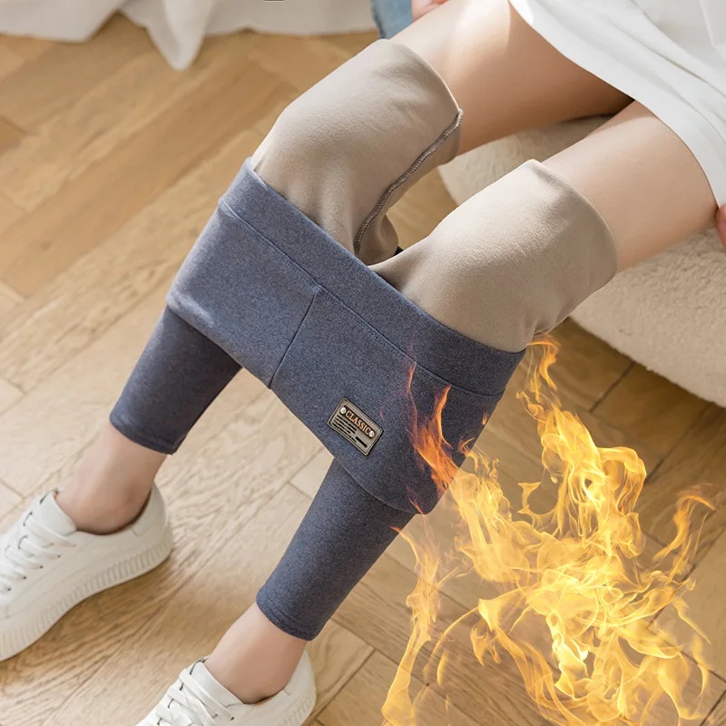 Winter Women Leggings 2021 Thin/Thick Velvet Warm High Waist Casual Legging Women M-4XL Plus Size Femme Clothings