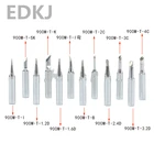 Наконечник паяльника 900M-T-1.2 1,6 2,4, 1 шт., бессвинцовые наконечники паяльника, сварочная головка, инструменты для пайки BGA
