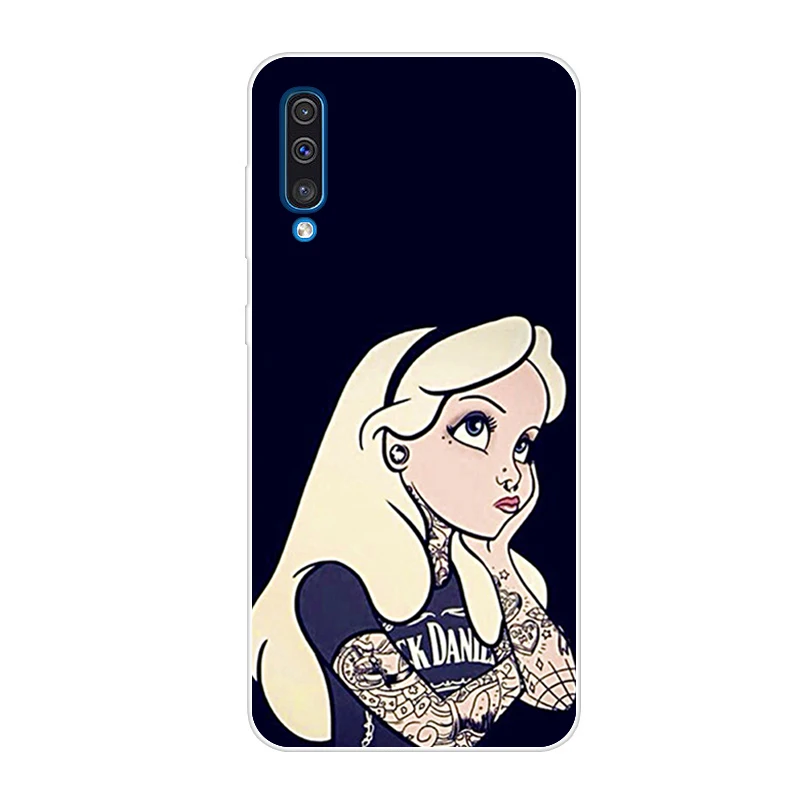 Rose Чехол для samsung Galaxy A50,, модный Мягкий силиконовый чехол для samsung A30 30 A 50 A505, чехлы для телефонов - Color: Rose