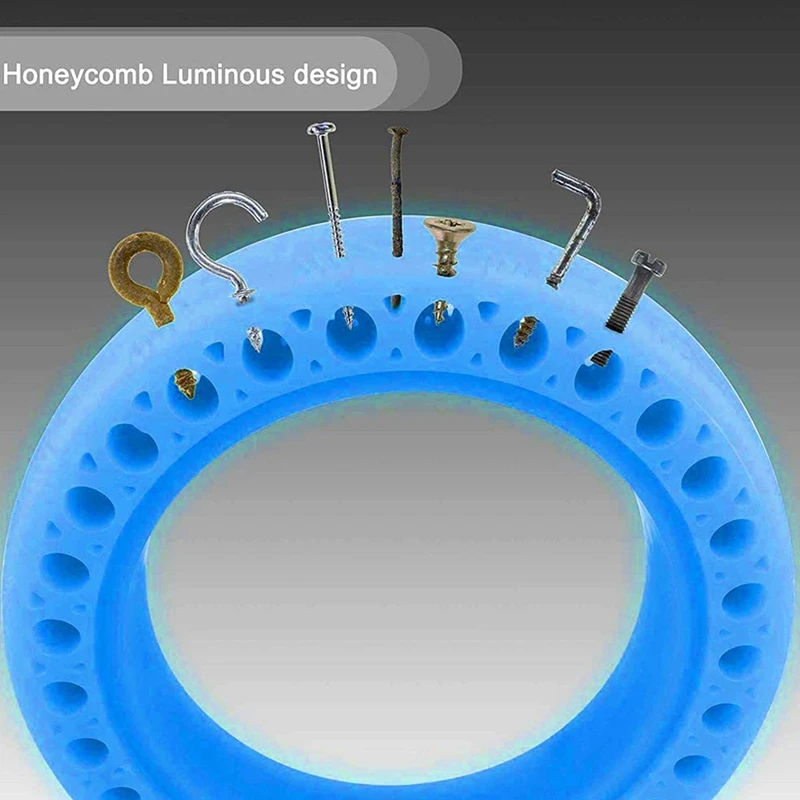 

2Pcs Fluorescent Tire Honeycomb Rubber Solid Luminous Tire for Xiaomi Mijia M365 Electric Scooter Shock Absorber