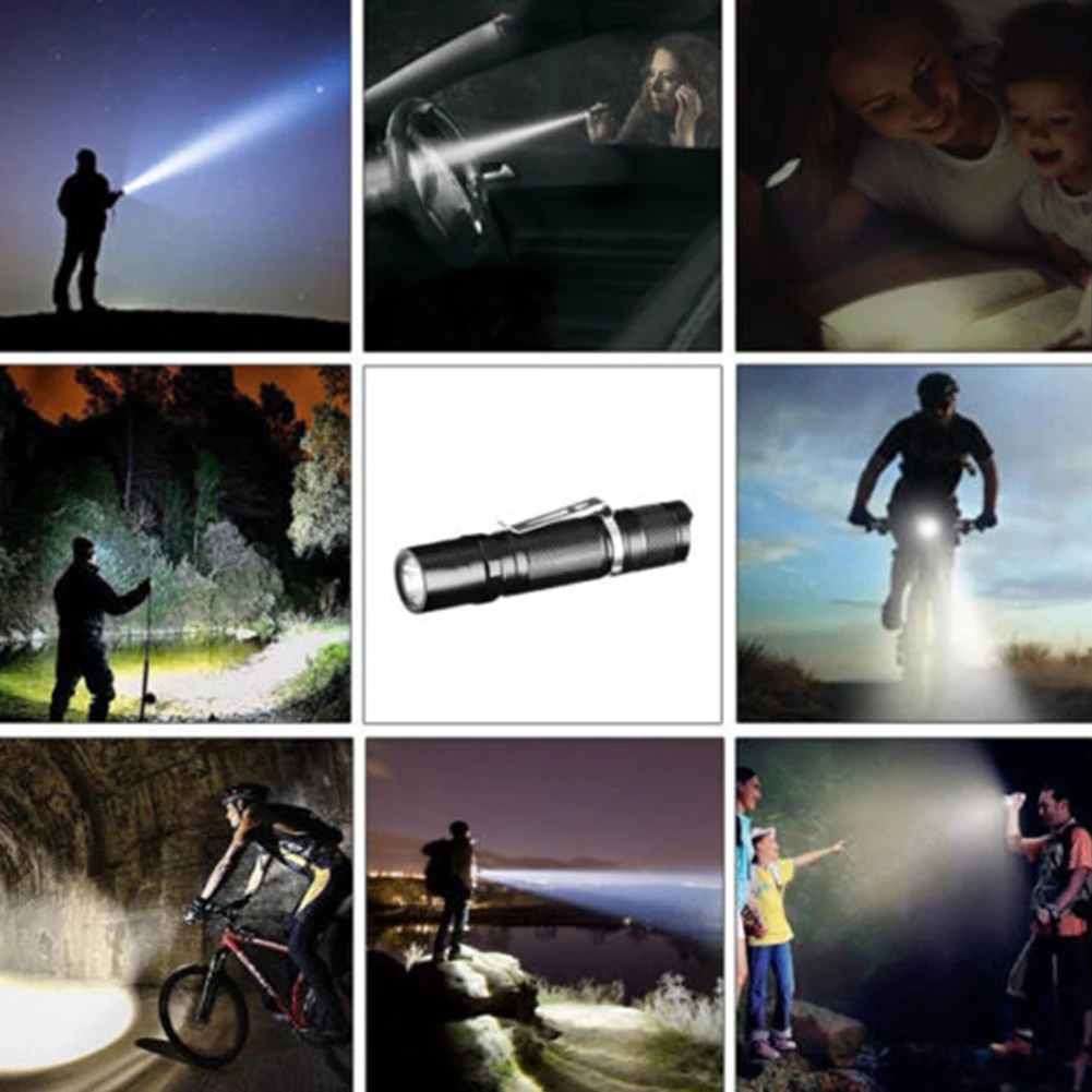 Мини большой диапазон алюминиевого сплава супер яркий с зажимом Кемпинг