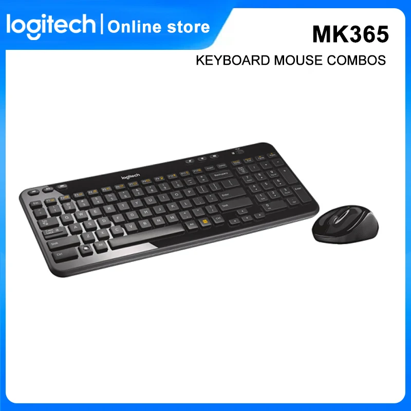 Клавиатура Logitech MK365 мышь комбо USB беспроводной унифицирующий приемник 1000DPI для