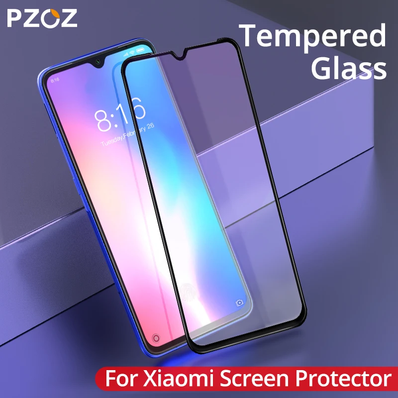 Закаленное стекло PZOZ для Xiaomi Mi Note 10 9 CC9 Pro CC9e 8 5X 6X Mix 3 2 2S A2 Lite A3 Pocophone F1 защита экрана