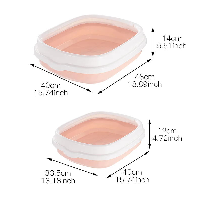 Pet Portable Cat Litter Bowl Toilet Bedpan Large Middle Size Excrement Training Sand Box with Scoop for Pets Kitty | Дом и сад