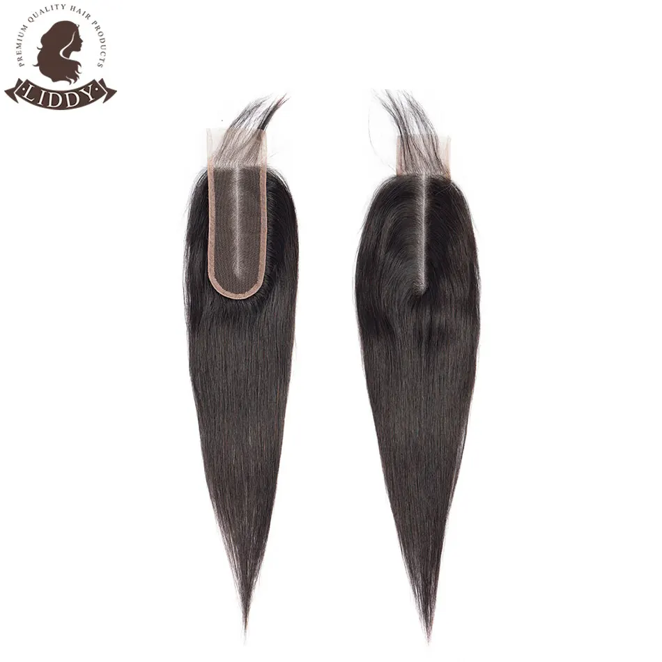 Liddy пучки с закрытием бразильские прямые волосы 3 пучка 2*6 синтетическое Закрытие