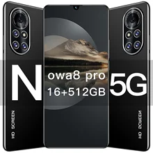 Nowa 8 Pro cellphone Android 10.0 Dual Sim Undefined Smart Phone 7.1Inch HD screen MTK 6889 Deca Core 16GB+512GB Global Version