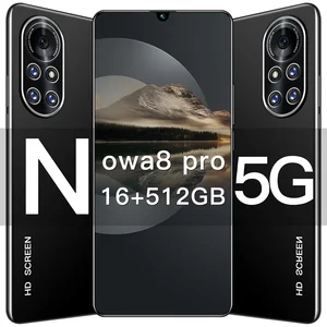 nowa 8 pro cellphone android 10 0 dual sim undefined smart phone 7 1inch hd screen mtk 6889 deca core 16gb512gb global version free global shipping