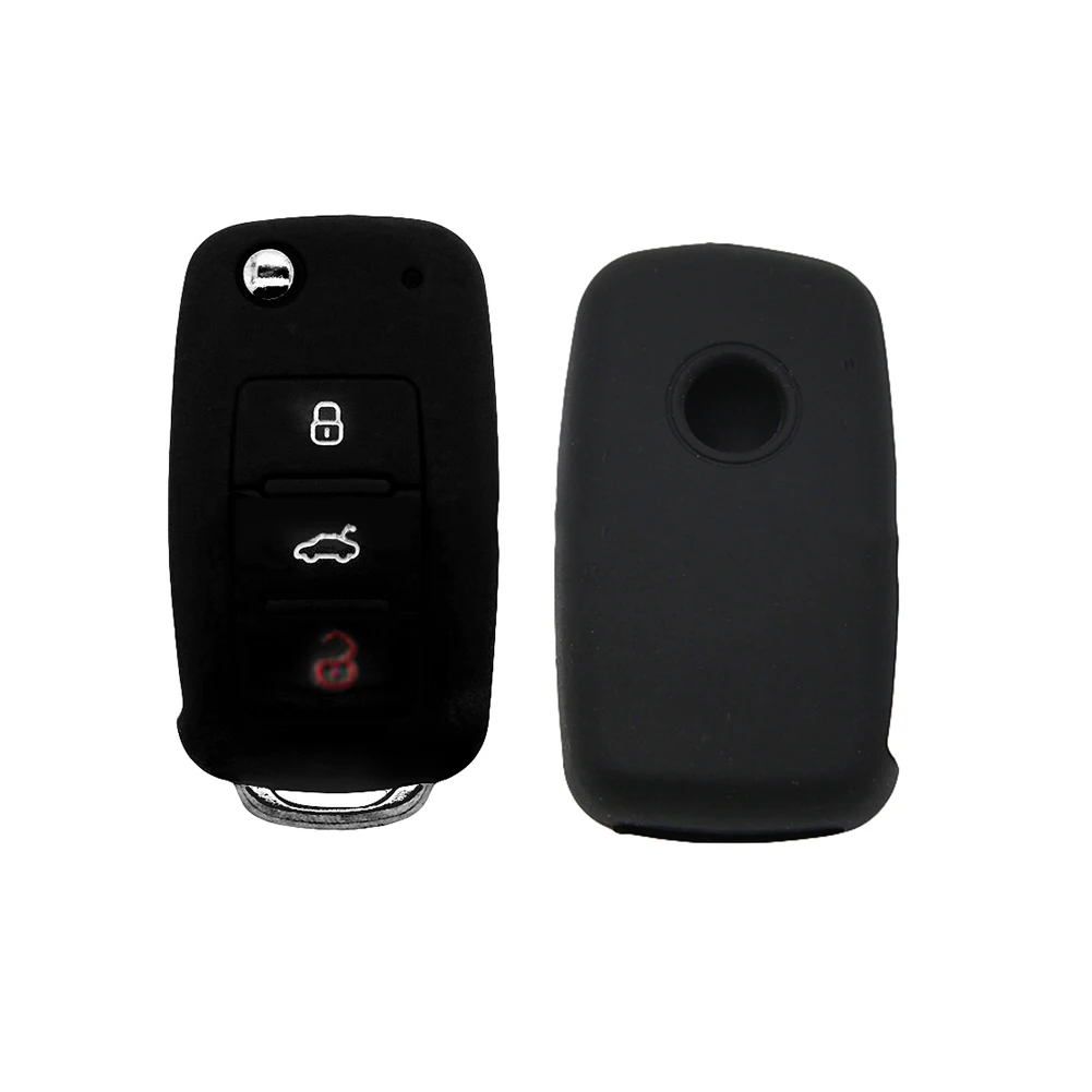 Силиконовый чехол для автомобильного ключа VW Golf Bora GOLF Passat for Skoda Octavia A5 Fabia For SEAT