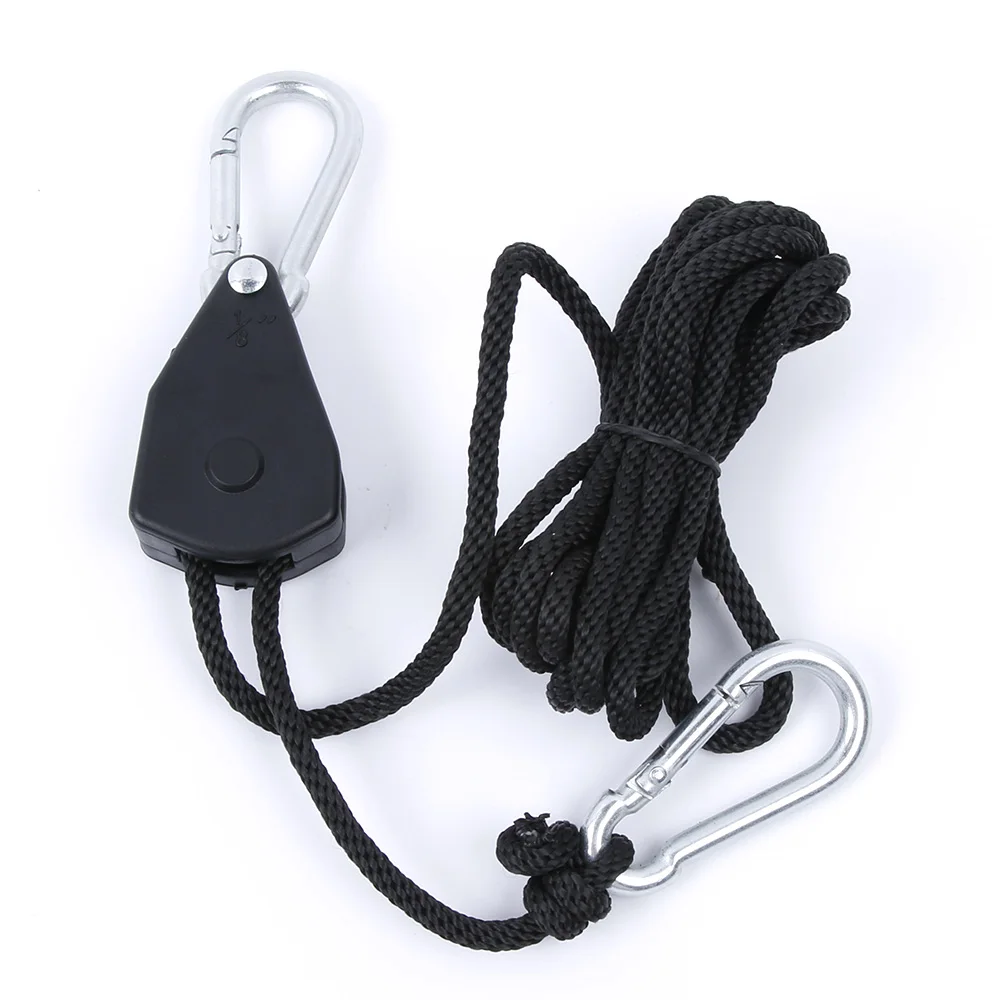 1 Пара регулируемых шкивов для подъема веревки с храповым механизмом