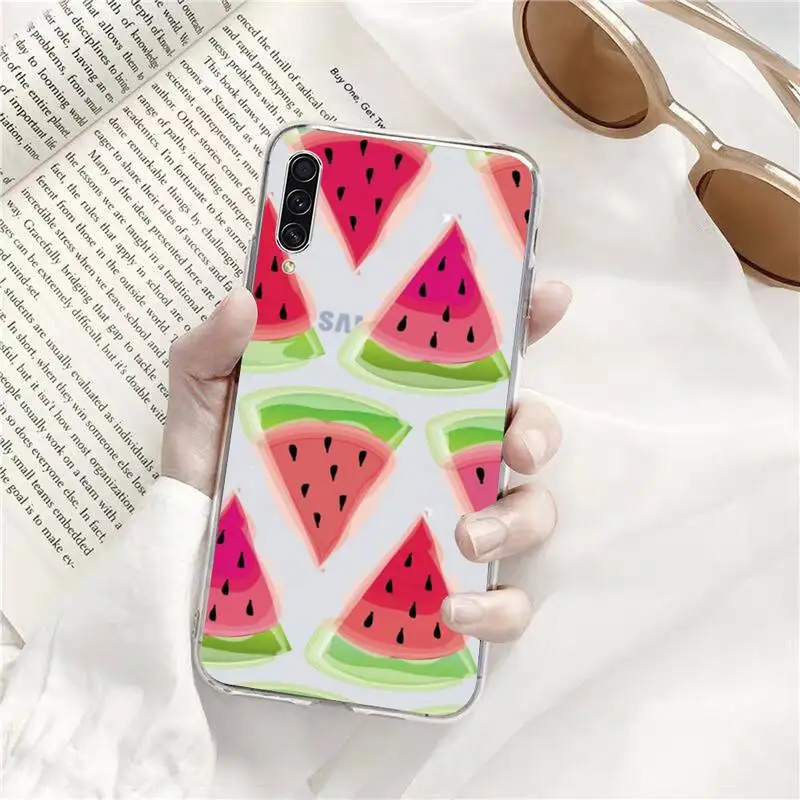 

creativity watermelon cartoon Phone Case Transparent for Samsung A71 S9 10 20 HUAWEI p30 40 honor 10i 8x xiaomi note 8 Pro 10t11