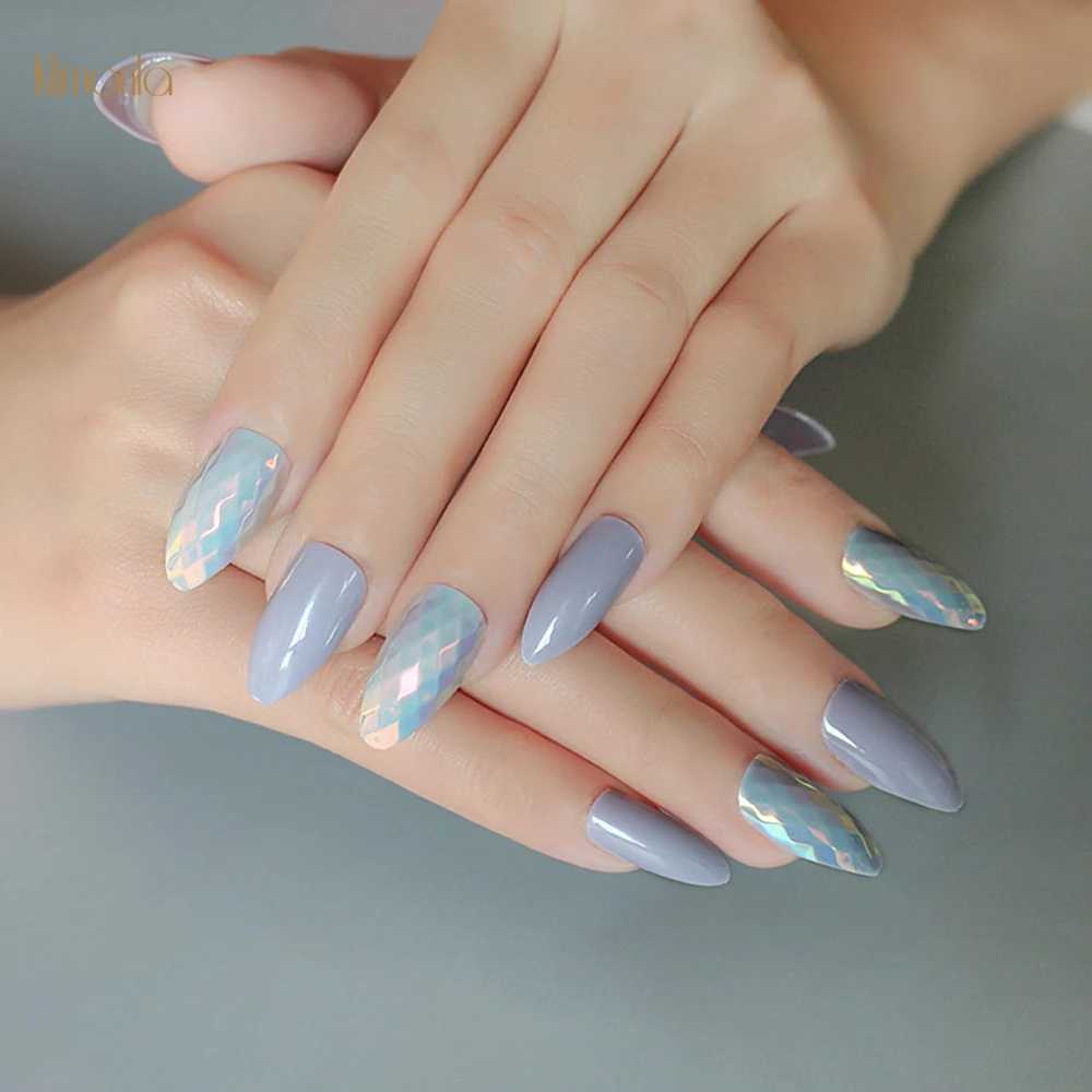 1 комплект 3D акриловые рыбные весы накладные ногти с полным покрытием пилка для