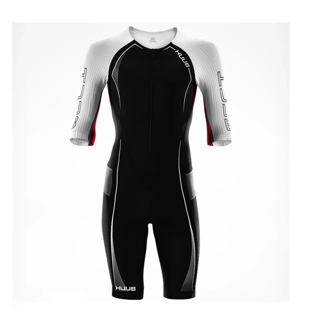 Костюм для триатлона HUUB Design Team лайкра Aero Skinsuit боди велосипедный комбинезон