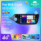 Автомагнитола Carplay, мультимедиа, 2 Din, Android 10, для автомобилей KIA Ceed 2012-2016, WIFI, IPS, DSP, сенсорный экран, Реверсивный