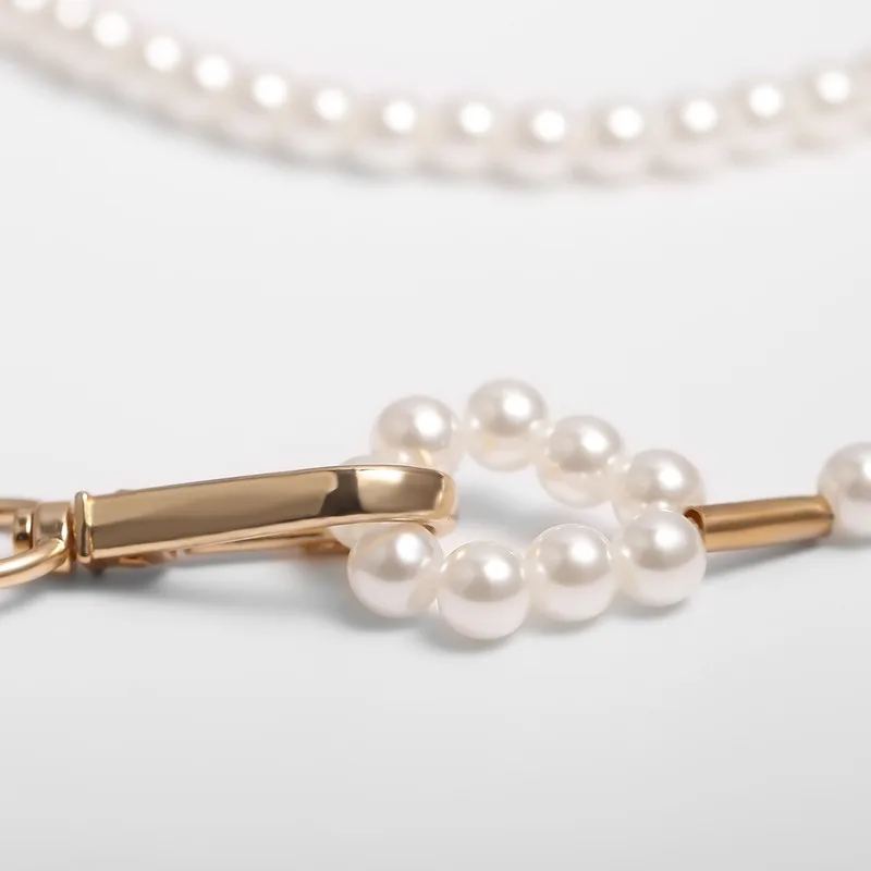 Винтажное роскошное колье-чокер с имитацией жемчуга и бусинами для женщин