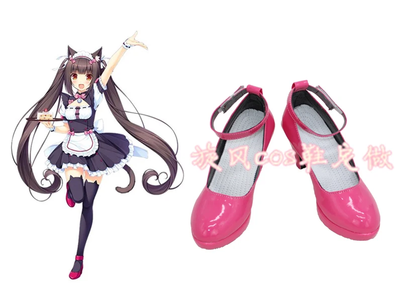 Аниме Новинка Nekopara шоколад ваниль косплей ботинки обувь на заказ | Тематическая