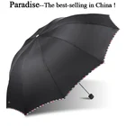 113 см ветростойкий складной большой зонт от дождя для женщин авто Роскошные Большие ветрозащитные зонтики Мужская рамка ветрозащитный 10K зонтик