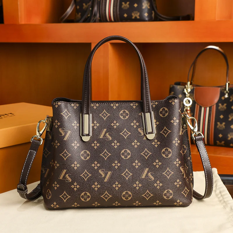 

Leather Handbags 2021 New Fashion All-match One-shoulder Messenger Handbags Large-capacity Leather Handbags