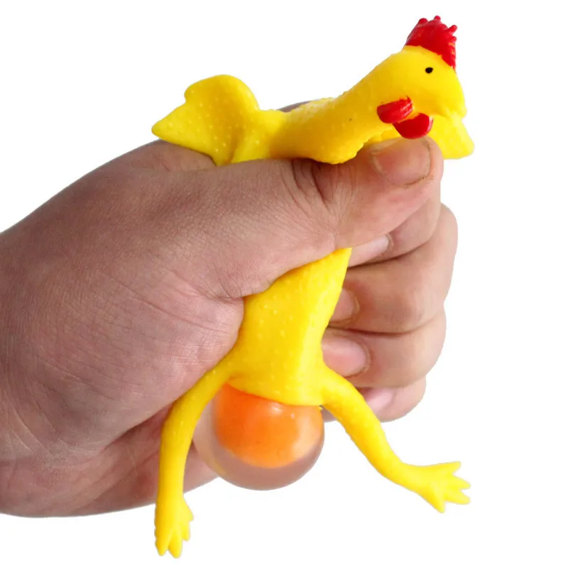 Забавные игрушки брелок цыпленок Сжимаемый слой для декомпрессии смешная