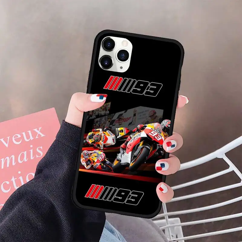 

2018 2019 Marc Marquez Moto Gp 93 Unique Phone Cover Rubber for iPhone 11 pro XS MAX 8 7 6 6S Plus X 5S SE 2020 XR