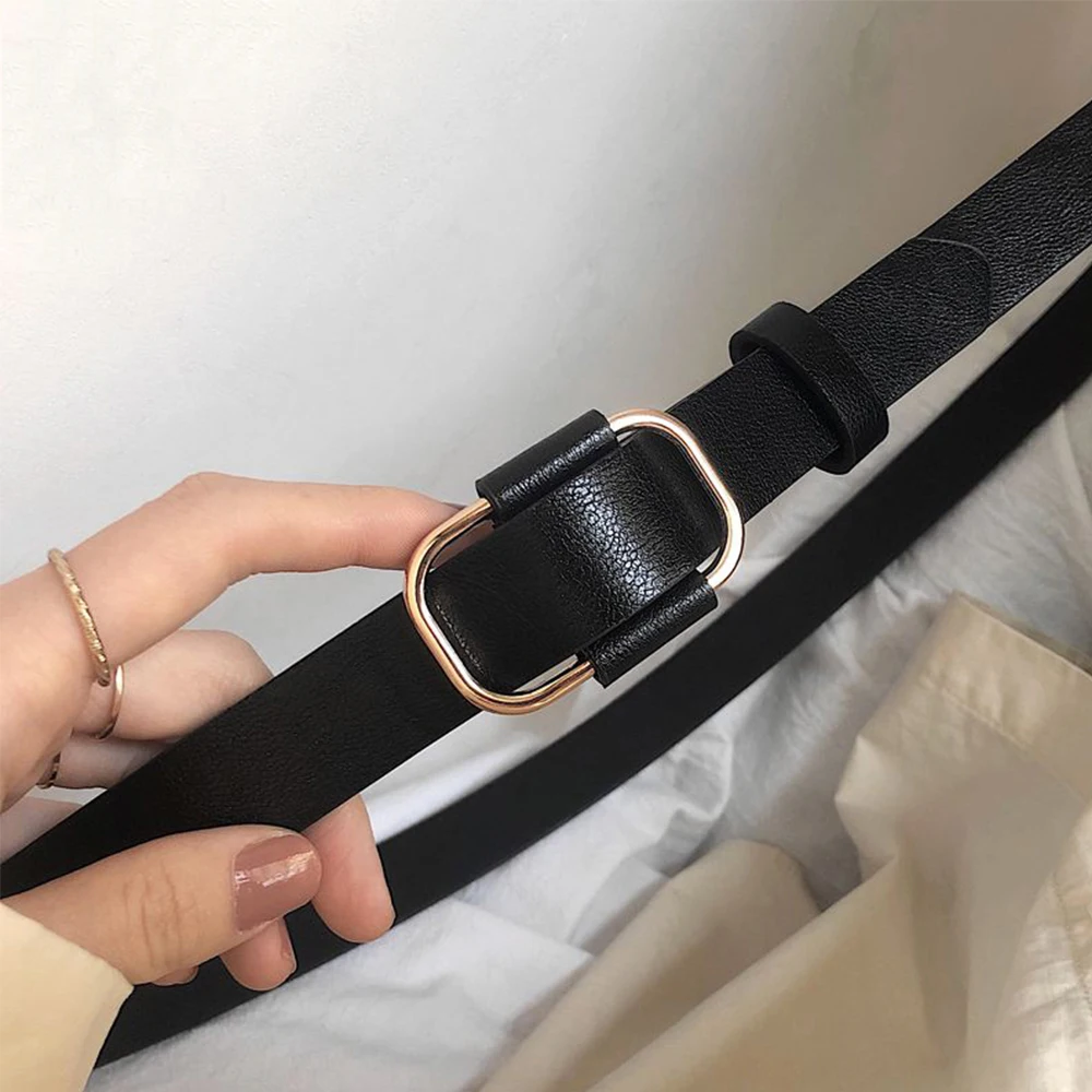 Ремень из натуральной кожи Женский Стильный дизайнерский пояс в стиле ретро