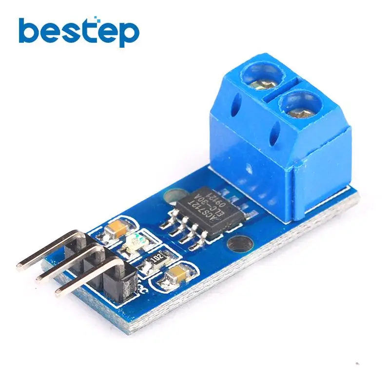 2PCS ACS712 30A Range Hall Current Sensor Module for Arduino | Электронные компоненты и принадлежности