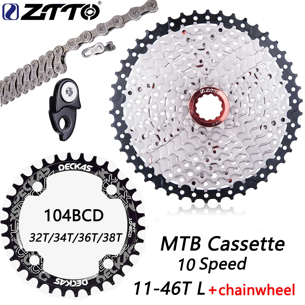 ZTTO диспенсер для горного велосипеда 10 скоростей 11 46 т широкое передаточное