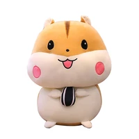 20 55cm cute greedy little hamster plush toys kawaii holding melon seeds animal mouse toy stuffed soft for children