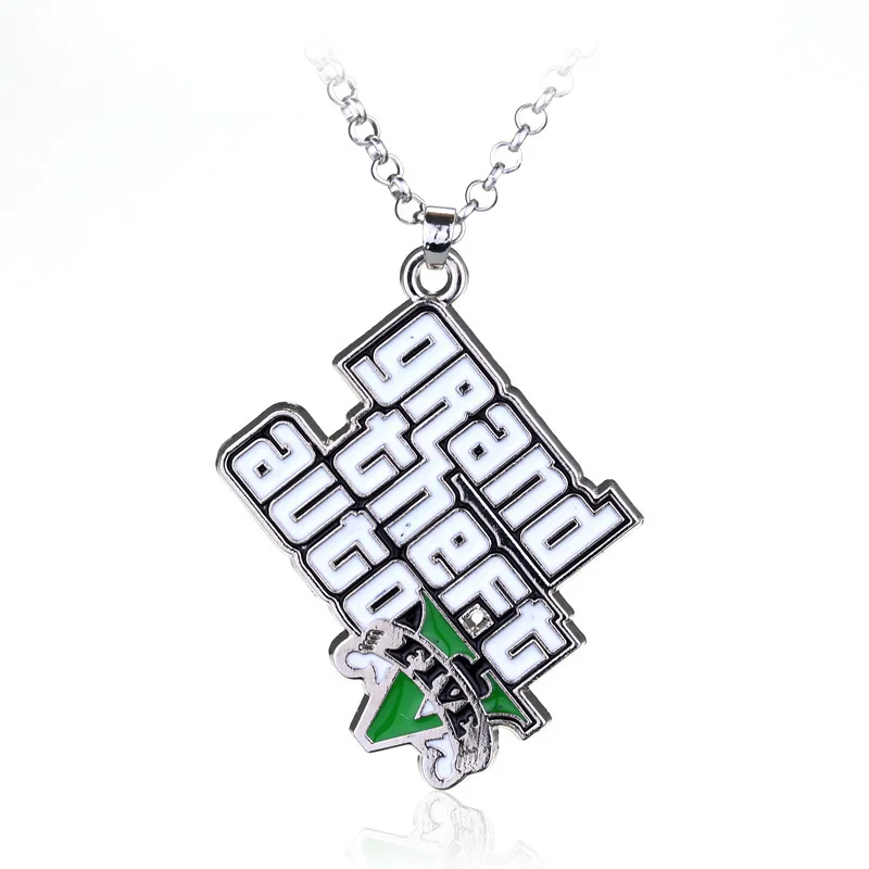 

Grand Theft Auto Keychain Creative Metal Bag Pendant Car Key Accessories Couple's Fashion Keyring Boyfriend Exquisite Gift New