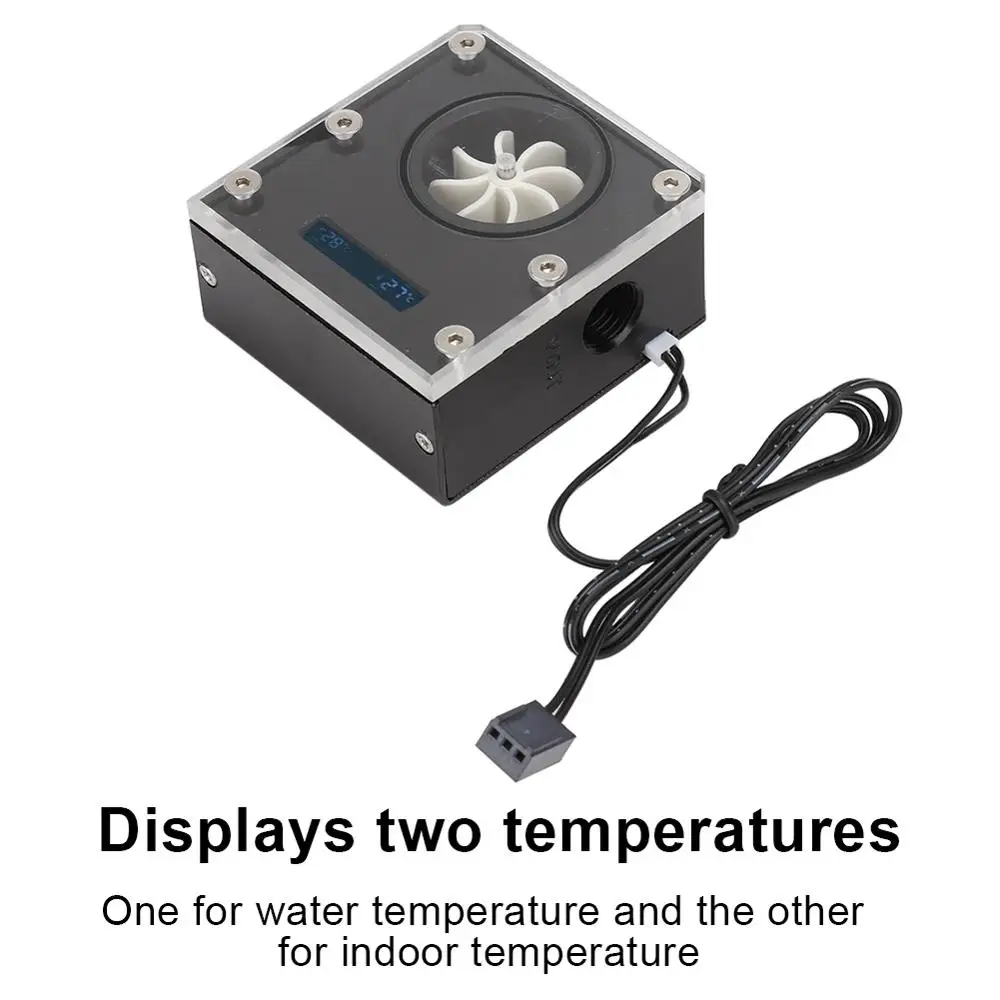 Устройство для охлаждения воды компьютера с ЖК дисплеем G1/4 дюйма|Кулеры и